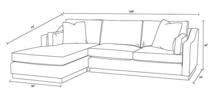 Plinthe Sectional with Chaise