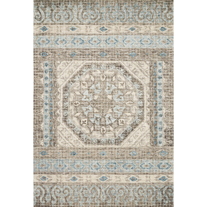 Loloi Tatum Stone / Blue 3'-6" x 5'-6" Accent Rug