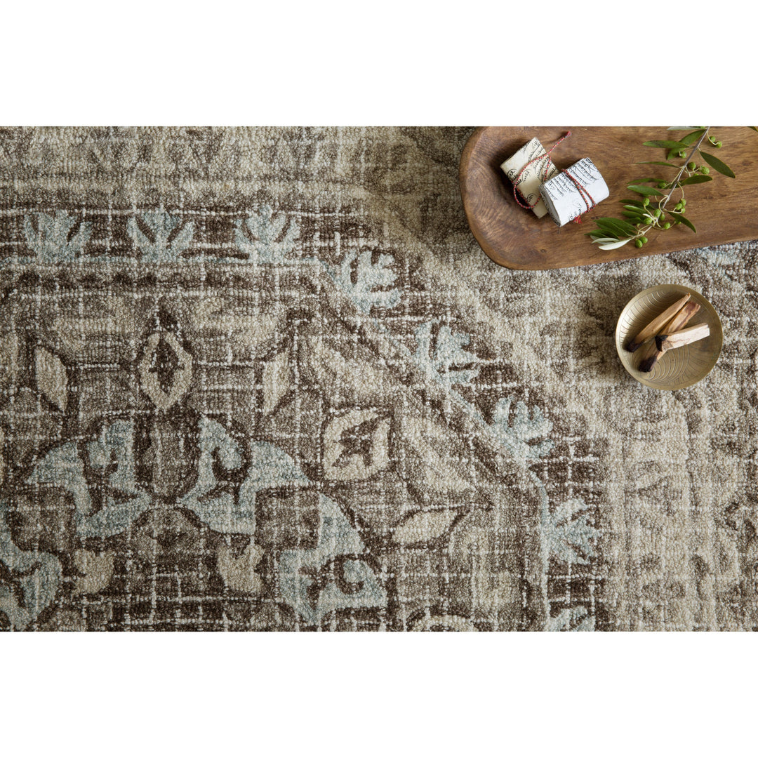 Loloi Tatum Stone / Blue 5'-0" x 7'-6" Area Rug