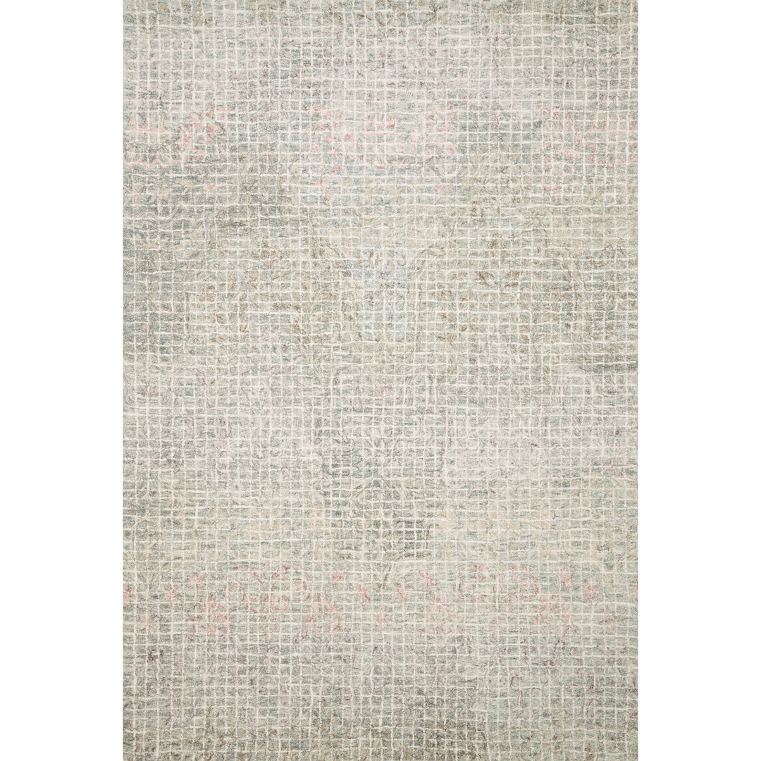 Loloi Tatum Grey / Blush 18" x 18" Sample Rug