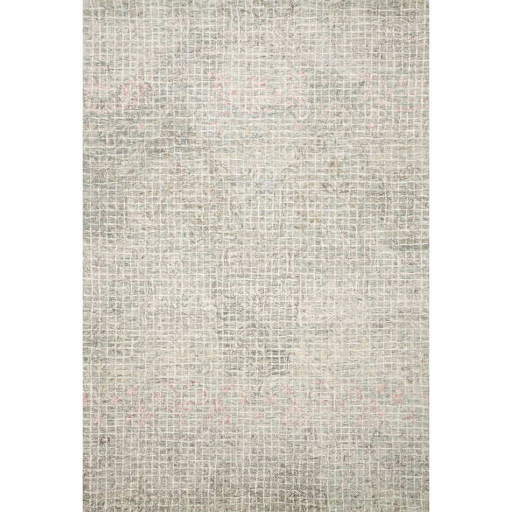 Loloi Tatum Grey / Blush 18" x 18" Sample Rug