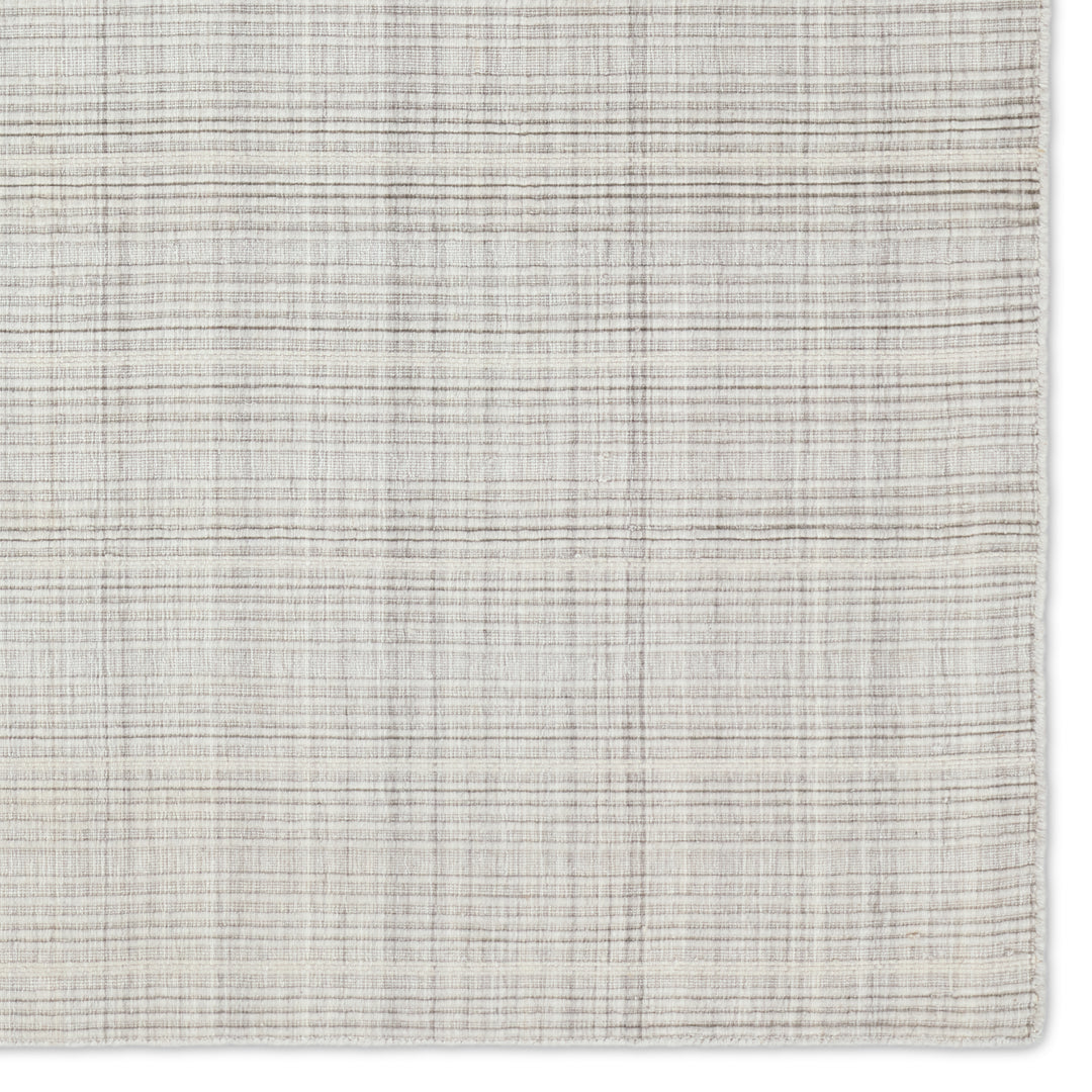 Barclay Butera by Jaipur Living Fairway Handmade Striped Silver/Cream Area Rug (8'X10')