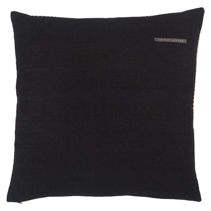 Jaipur Living Sila Geometric Light Tan/ Black Down Pillow (22" Square)