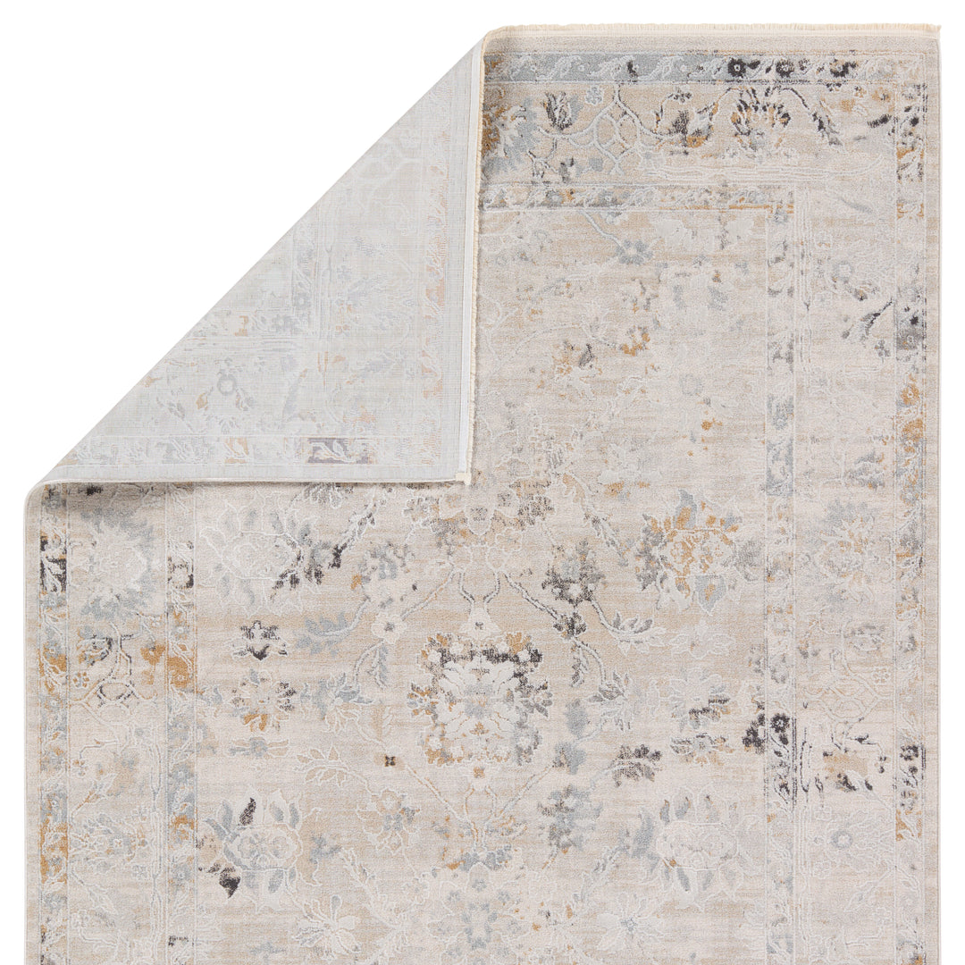 Jaipur Living Trifine Floral Gray/Cream Area Rug (6'7"X9'6")