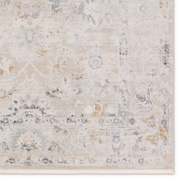 Jaipur Living Trifine Floral Gray/Cream Area Rug (6'7"X9'6")