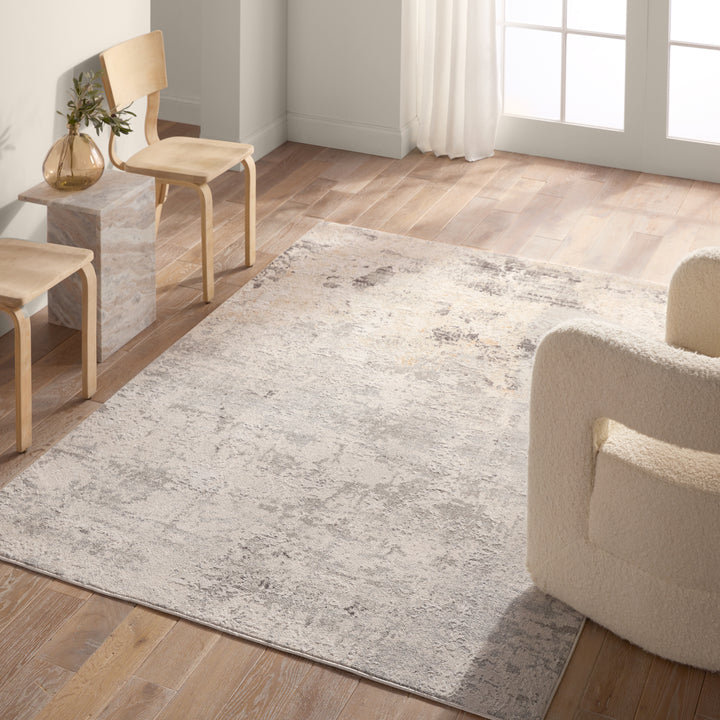 Jaipur Living Verrine Abstract Gray/Cream Area Rug (5'3"X7'6")