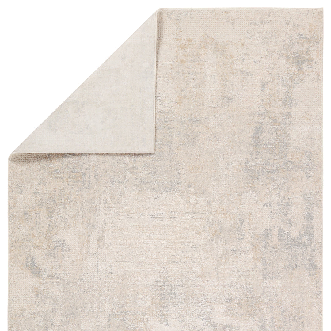 Brochan Abstract Gray/Cream Area Rug (6'7"X9'6")