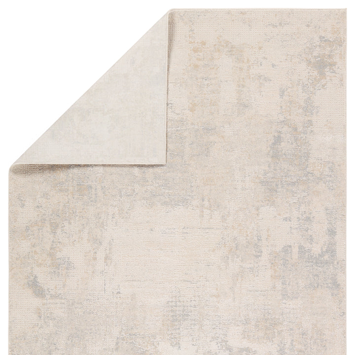 Brochan Abstract Gray/Cream Area Rug (6'7"X9'6")