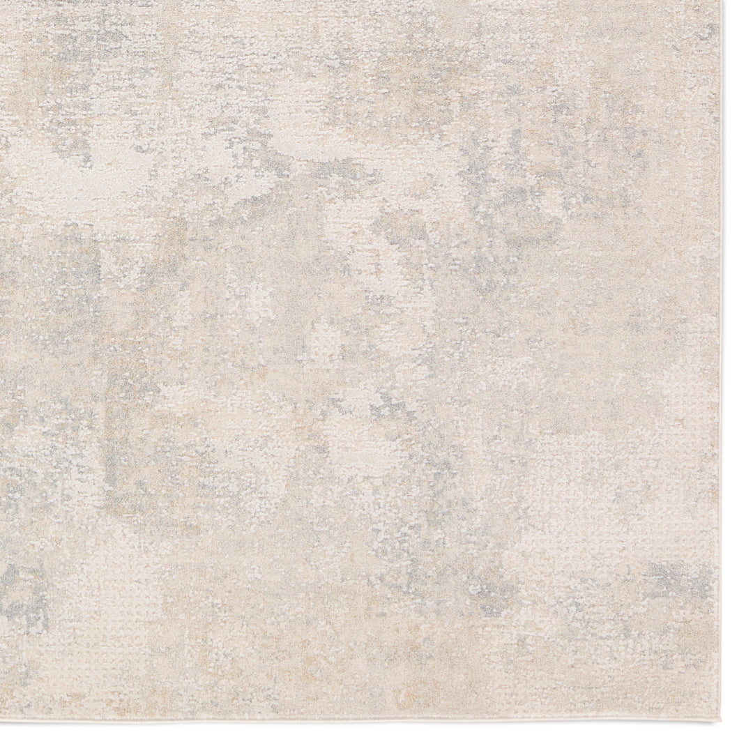 Brochan Abstract Gray/Cream Area Rug (6'7"X9'6")