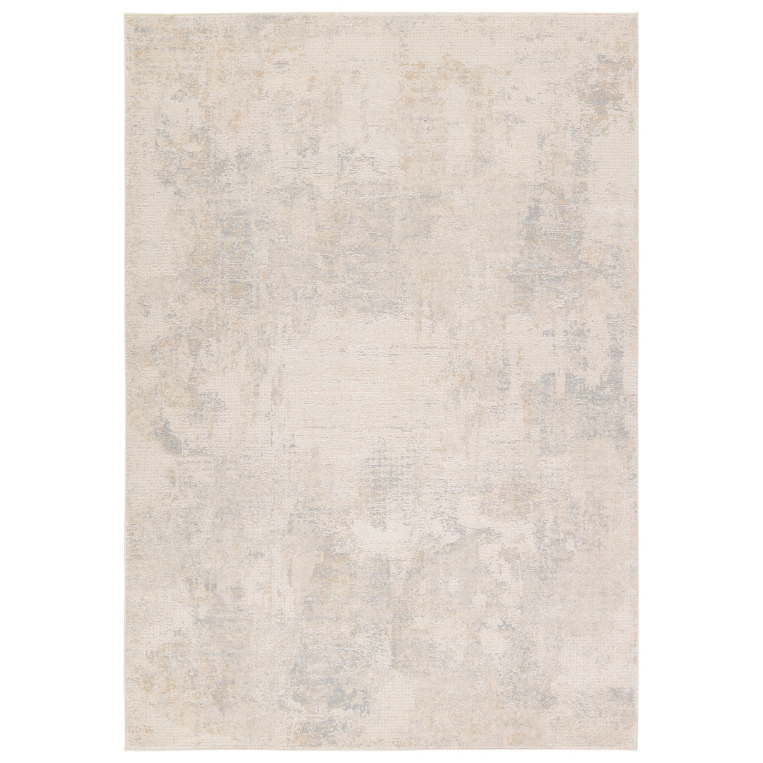 Brochan Abstract Gray/Cream Area Rug (6'7"X9'6")