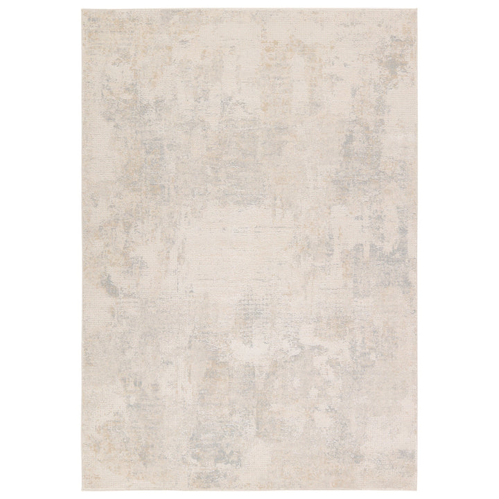 Brochan Abstract Gray/Cream Area Rug (6'7"X9'6")