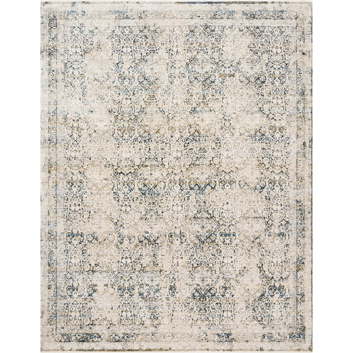 Loloi Theia Natural / Ocean 18" x 18" Sample Rug