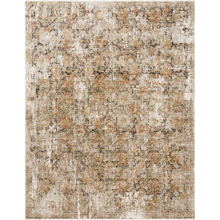 Loloi Theia Taupe / Gold 18" x 18" Sample Rug