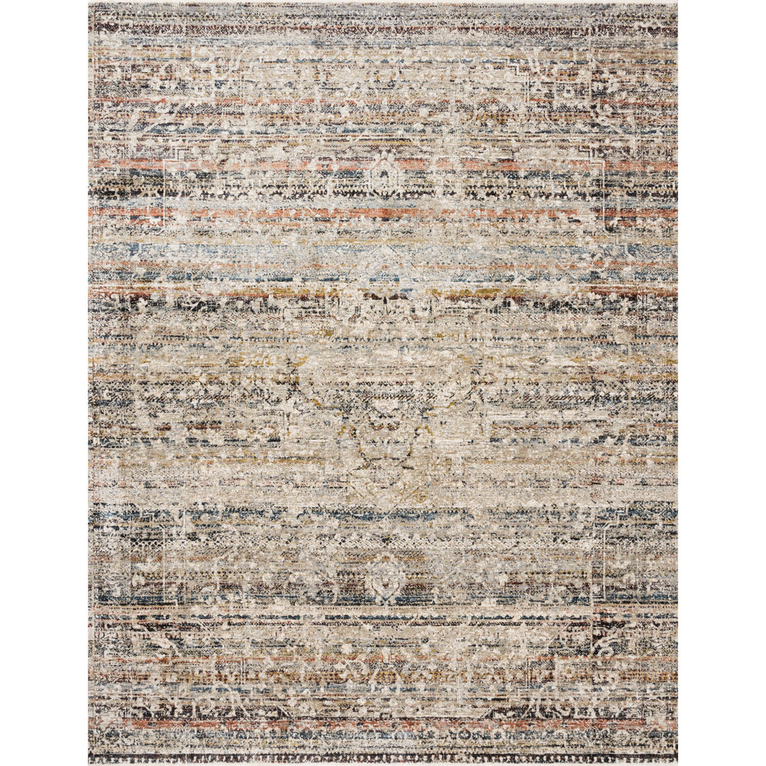 Loloi Theia Taupe / Multi 6'-7" x 9'-6" Area Rug