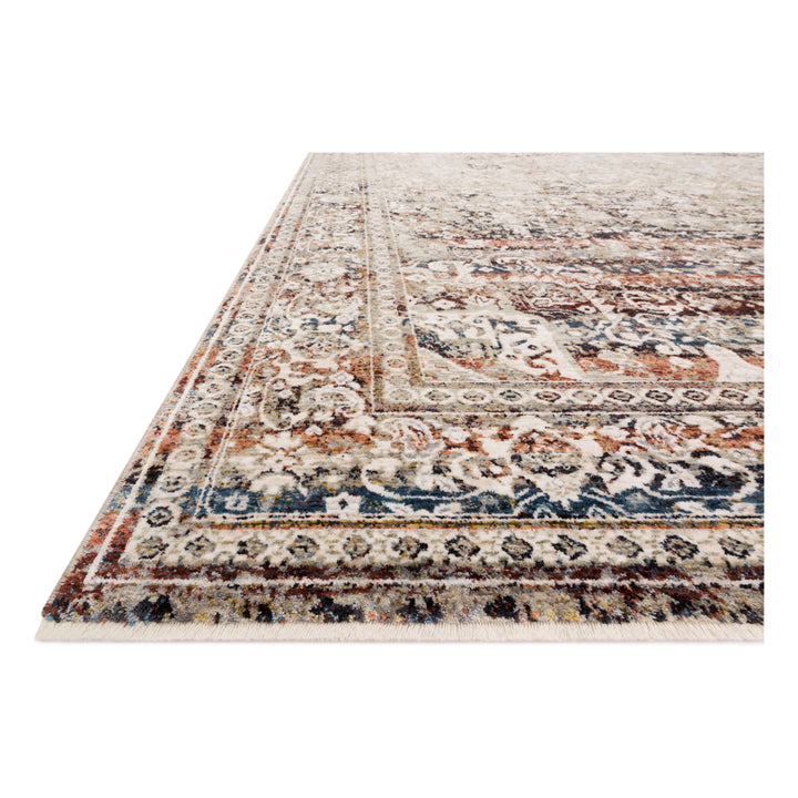 Loloi Theia Taupe / Brick 2'-10" x 8' Runner Rug