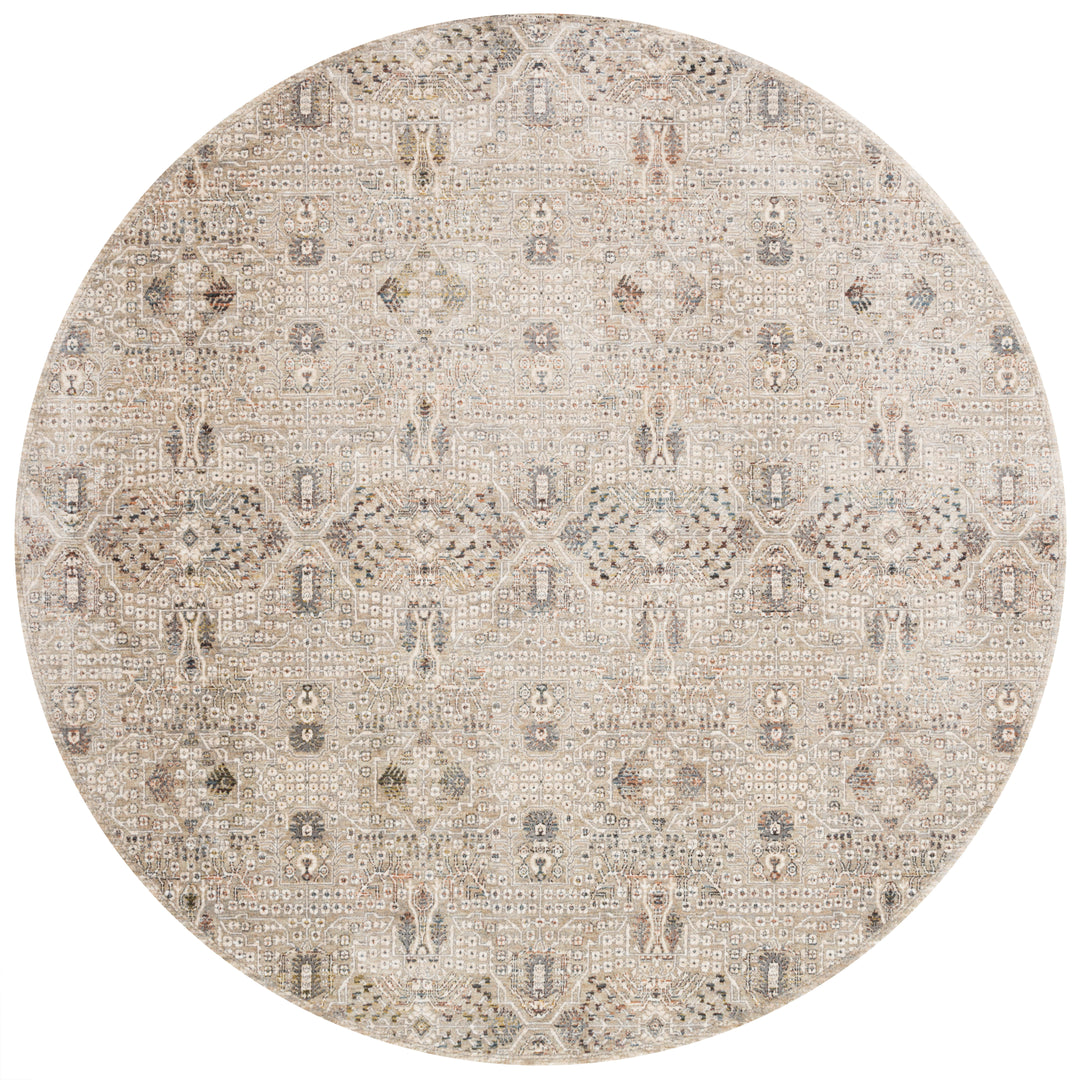 Loloi Theia Granite / Ivory 7'-10" x 7'-10" Round Area Rug