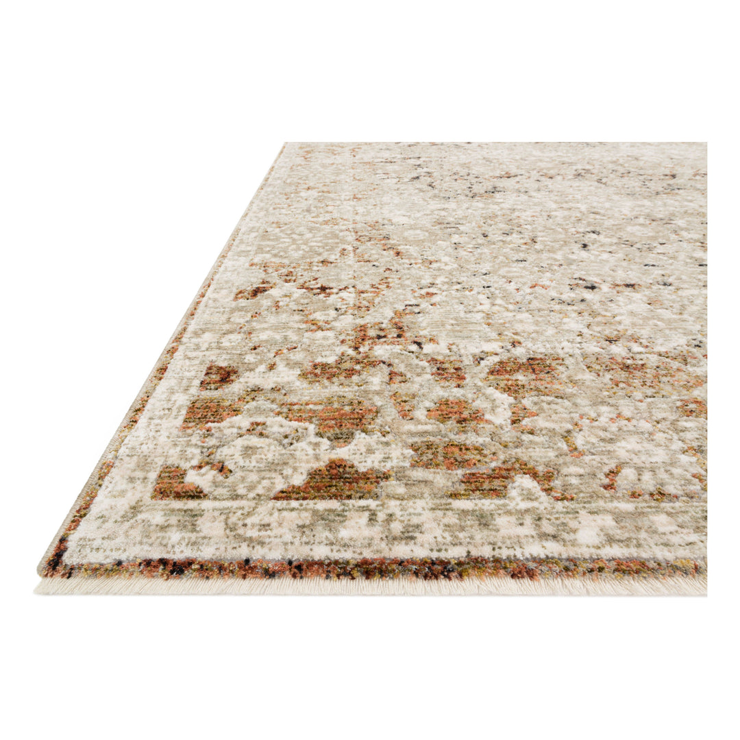 Loloi Theia Natural / Rust 18" x 18" Sample Rug