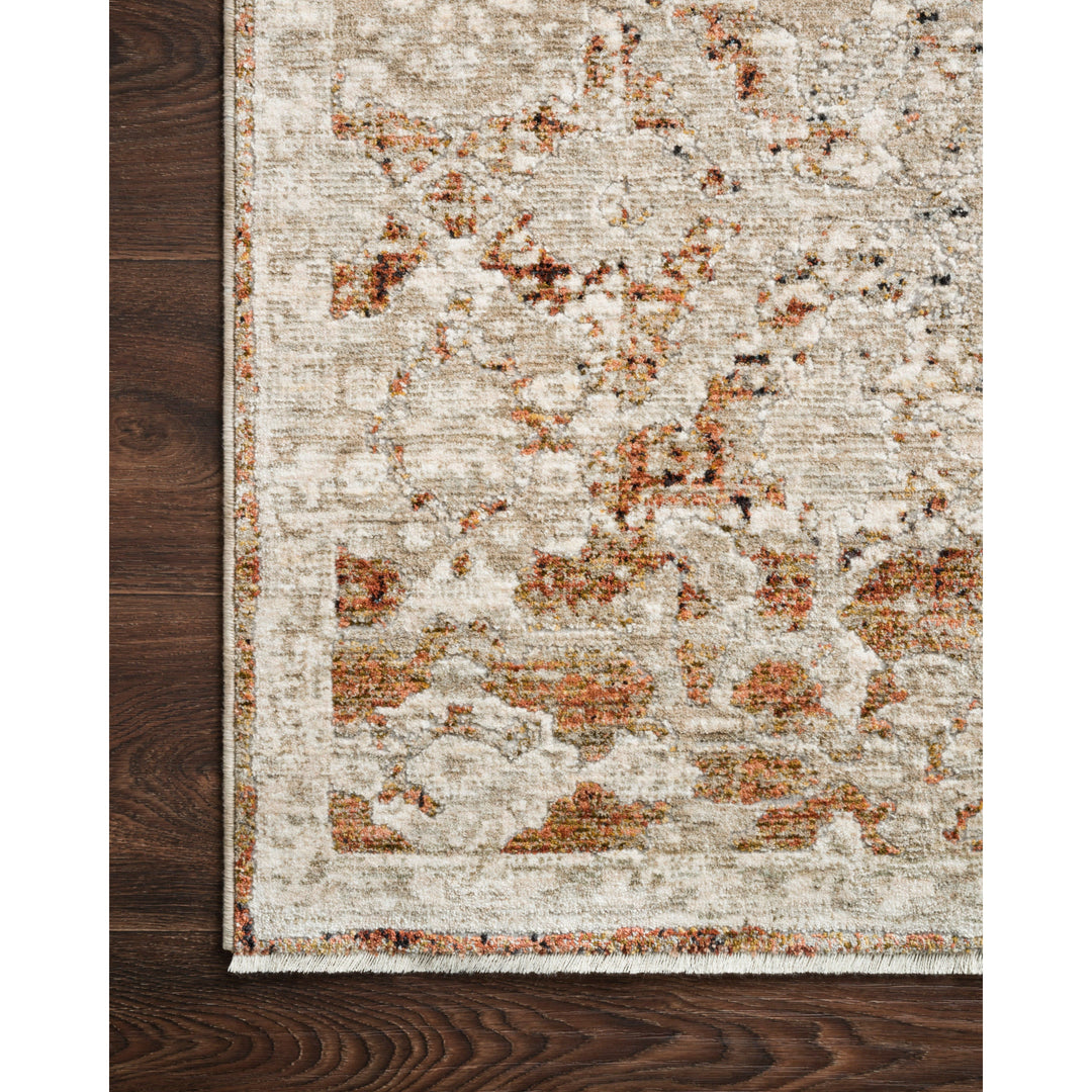 Loloi Theia Natural / Rust 2' x 3'-7" Accent Rug