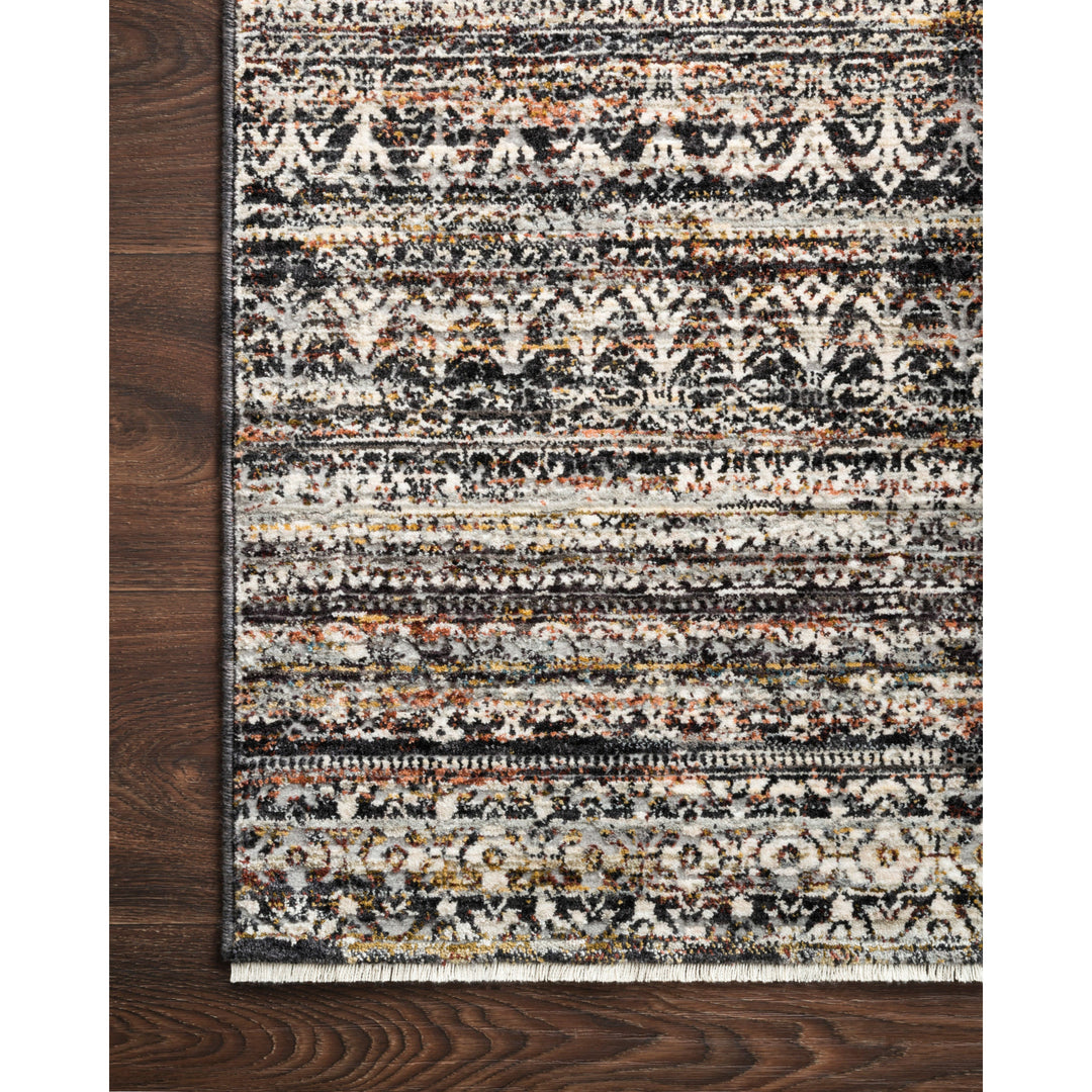 Loloi Theia Grey / Multi 3'-7" x 5'-2" Accent Rug