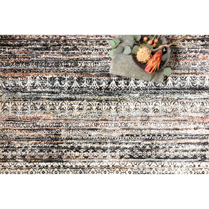 Loloi Theia Grey / Multi 3'-7" x 5'-2" Accent Rug