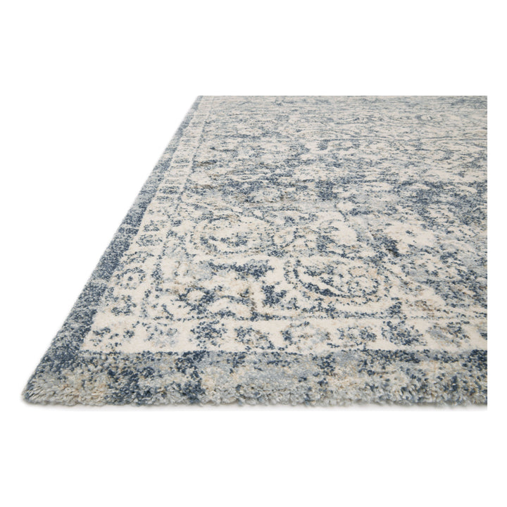 Loloi Theory Ivory / Blue 18" x 18" Sample Rug