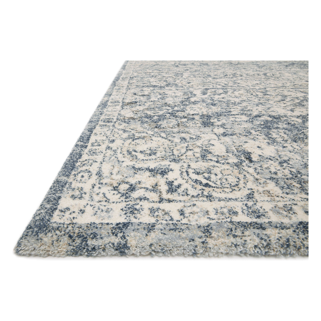 Loloi Theory Ivory / Blue 2'-7" x 7'-8" Runner Rug