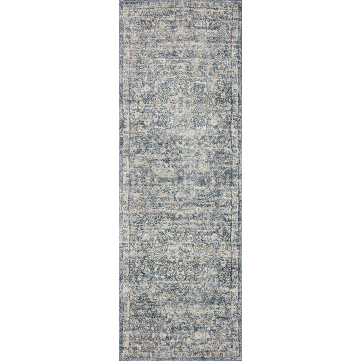 Loloi Theory Ivory / Blue 2'-7" x 7'-8" Runner Rug