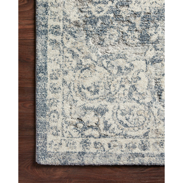 Loloi Theory Ivory / Blue 2'-7" x 13' Runner Rug