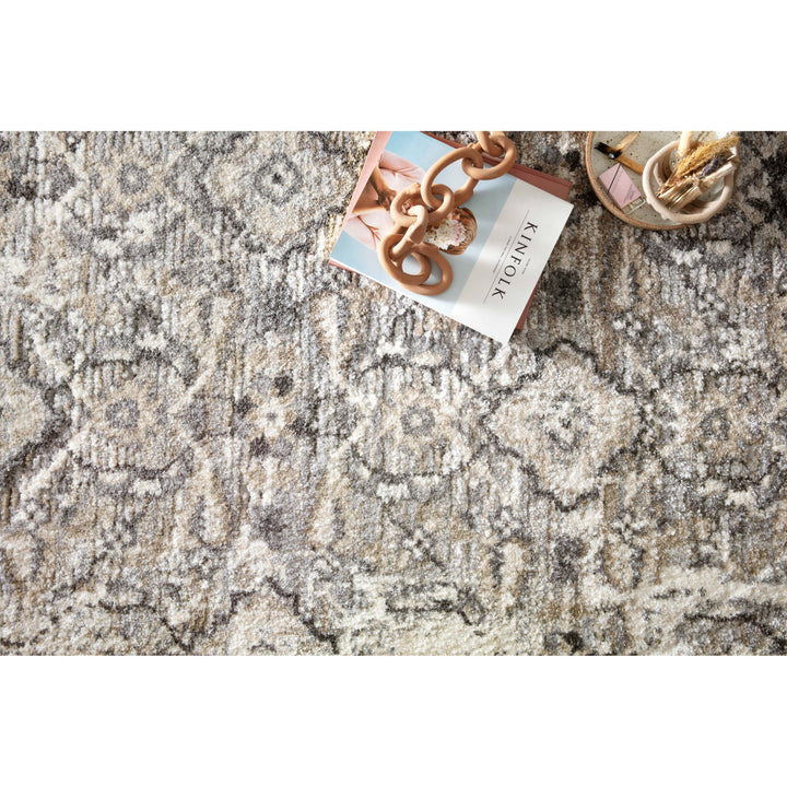 Loloi Theory Natural / Grey 2'-7" x 13' Runner Rug