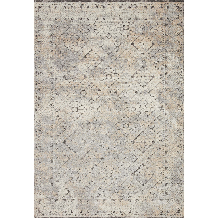 Loloi Theory Grey / Sand 18" x 18" Sample Rug