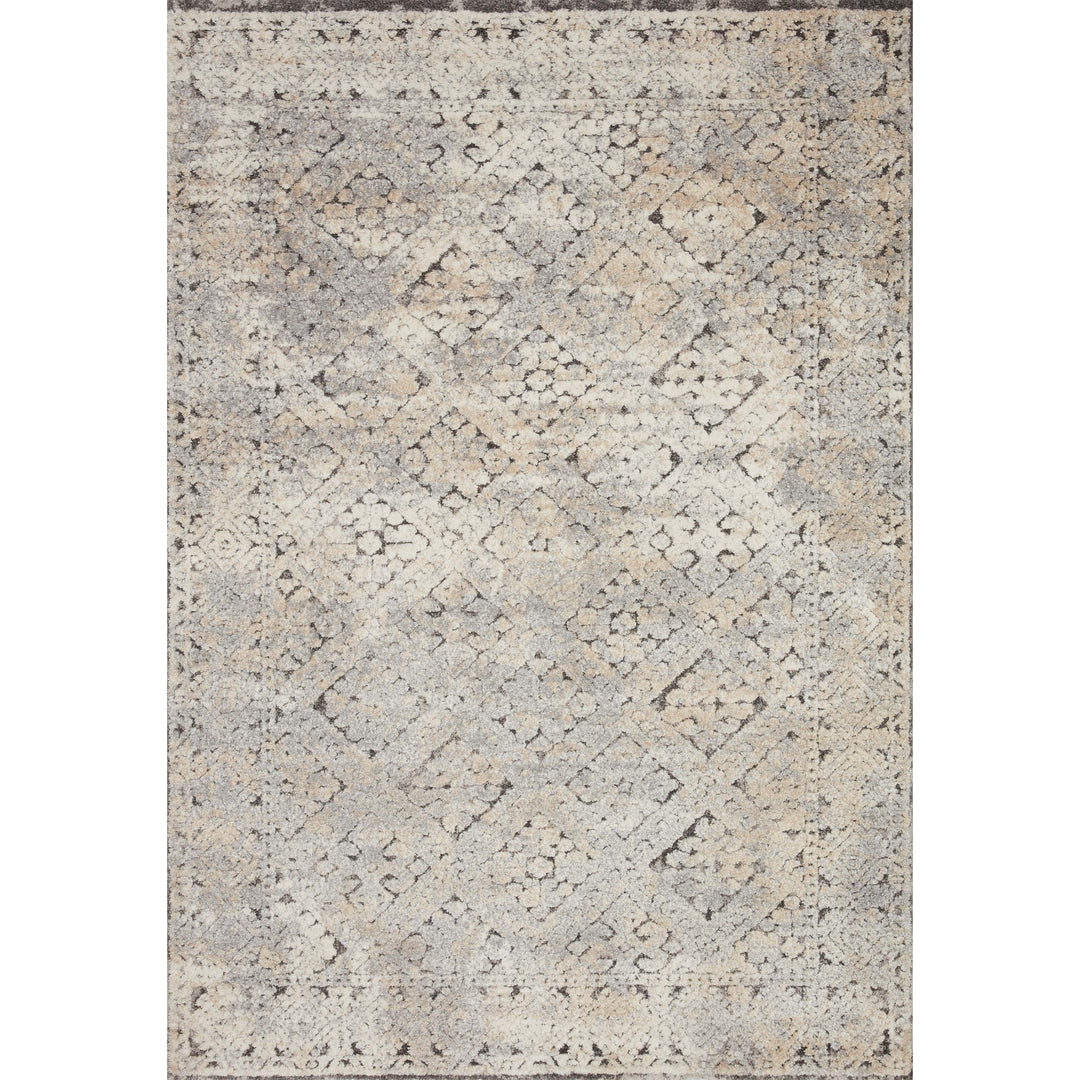 Loloi Theory Grey / Sand 2'-7" x 4' Accent Rug