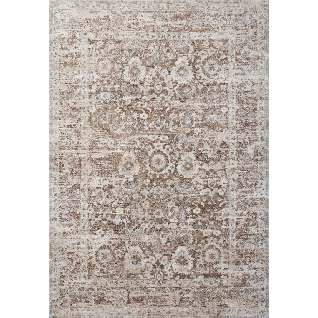 Loloi Theory Mocha / Natural 3'-7" x 5'-7" Accent Rug