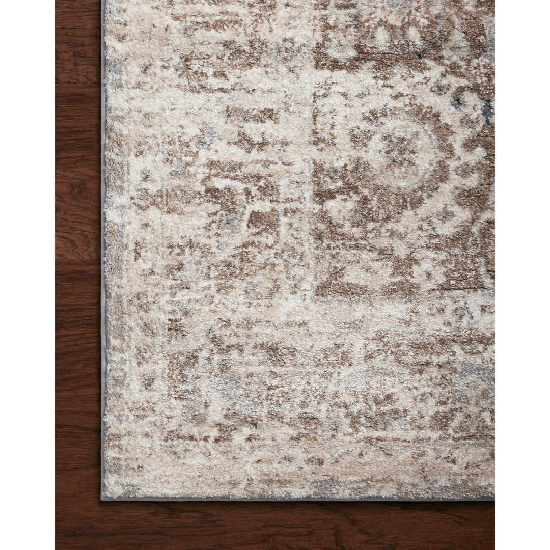 Loloi Theory Mocha / Natural 3'-7" x 5'-7" Accent Rug