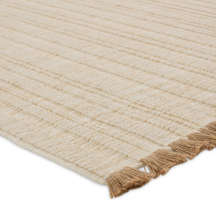 Jaipur Living Bandera Handmade Solid Cream/Beige Area Rug (2'X3')