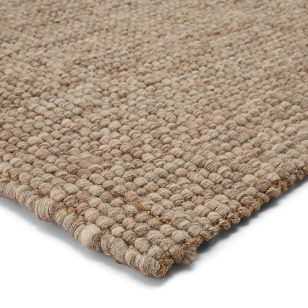 Jaipur Living Oceana Natural Solid Light Gray/ Tan Area Rug (8'X10')