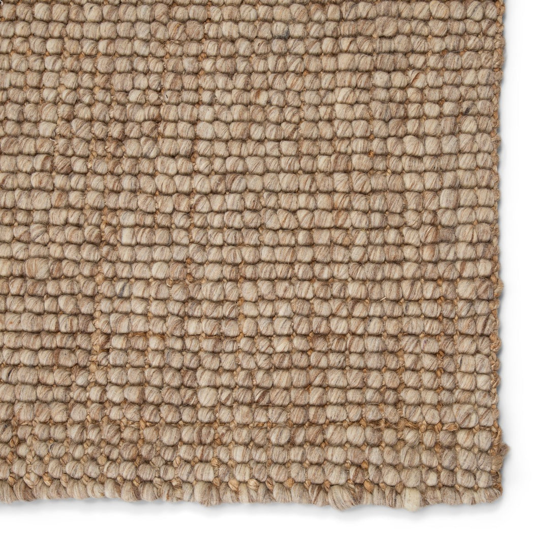 Jaipur Living Oceana Natural Solid Light Gray/ Tan Area Rug (5'X8')