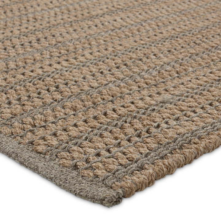 Jaipur Living Elmas Handmade Indoor/Outdoor Striped Tan/Gray Area Rug (8'X10')