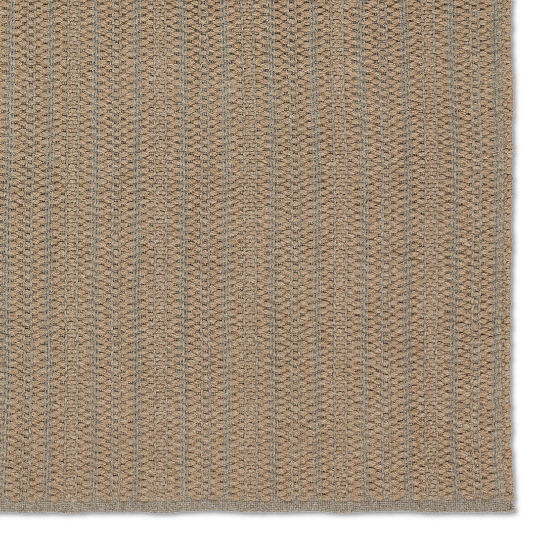 Jaipur Living Elmas Handmade Indoor/Outdoor Striped Tan/Gray Area Rug (4'X6')