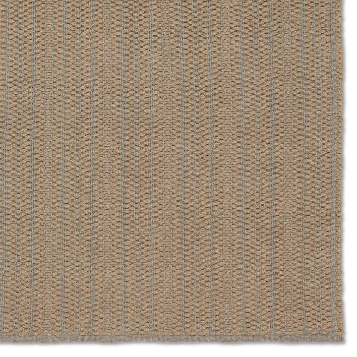 Jaipur Living Elmas Handmade Indoor/Outdoor Striped Tan/Gray Area Rug (10'X14')