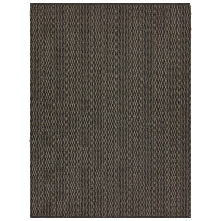 Jaipur Living Elmas Handmade Indoor/Outdoor Striped Gray/Charcoal Area Rug (4'X6')