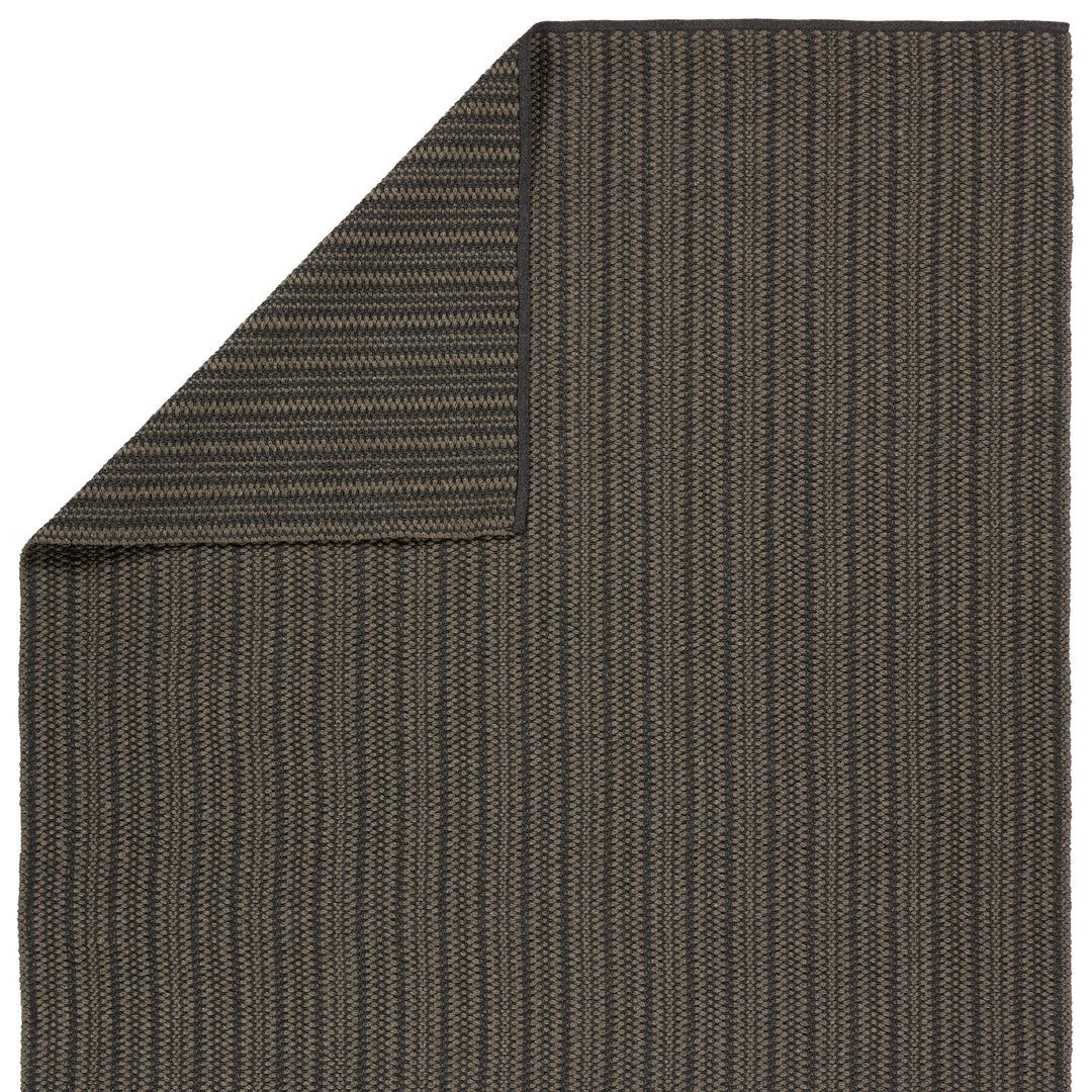 Jaipur Living Elmas Handmade Indoor/Outdoor Striped Gray/Charcoal Area Rug (4'X6')