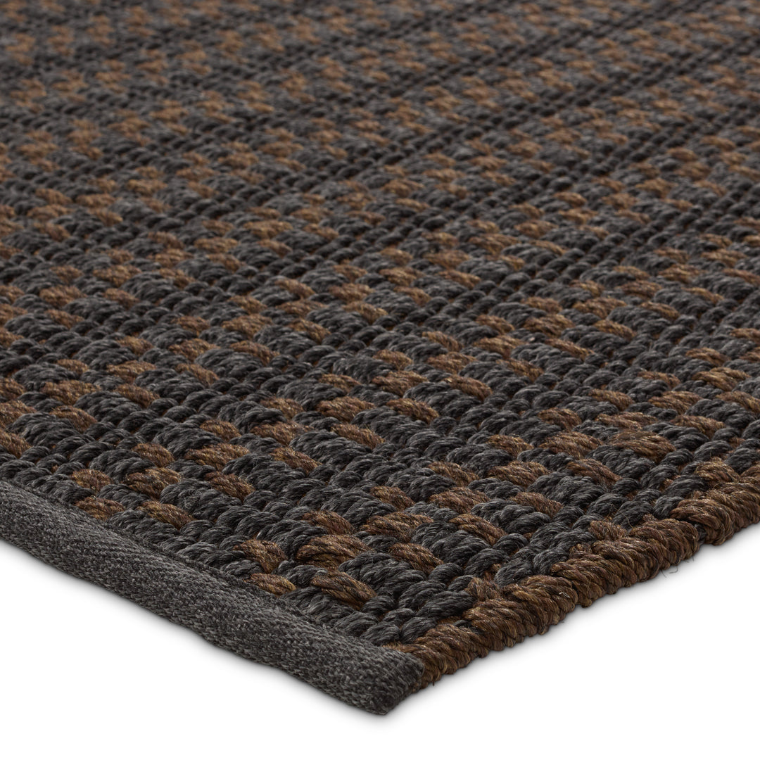 Jaipur Living Elmas Handmade Indoor/Outdoor Striped Gray/Brown Runner Rug (3'X8')