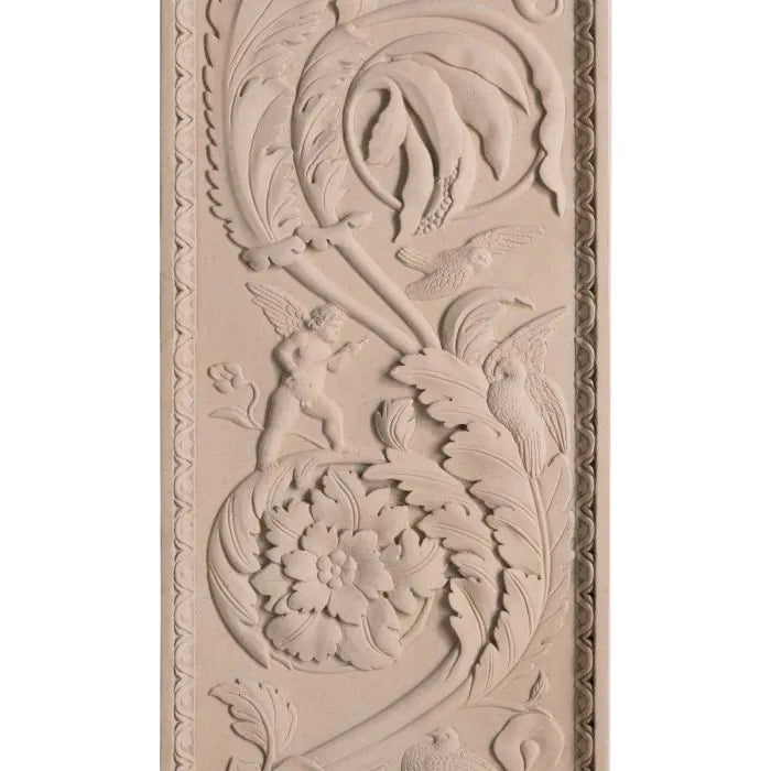 Wall Object Acanthus sandstone finish