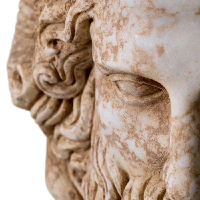Statue Zeus marble antique look