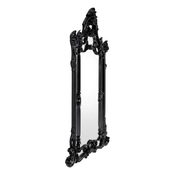 Mirror Chippendale black finish