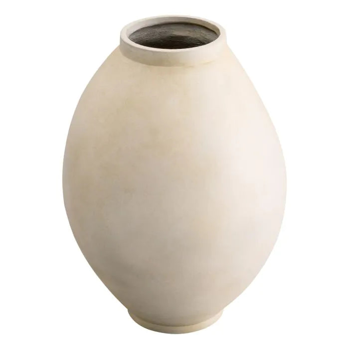 Vase Moon Jar sandstone finish L