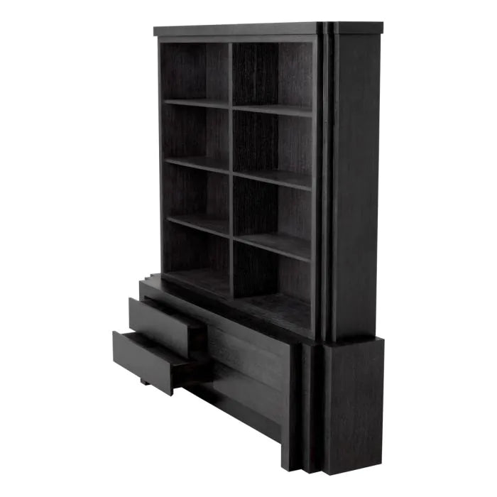 Cabinet Metropolitan L charcoal grey oak veneer