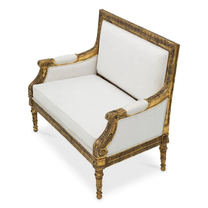 Chair Georges Jacob gold finish sentier cream