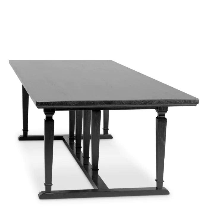 Dining table Americana black finish