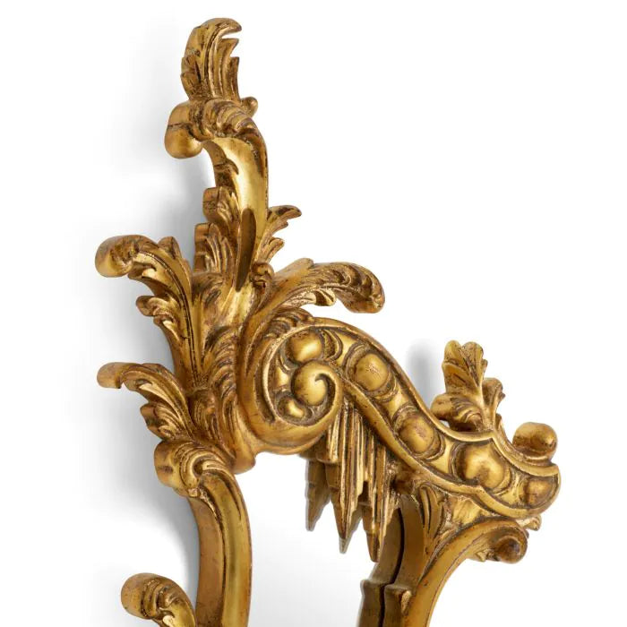 Mirror Gould set of 2 antique gold finish
